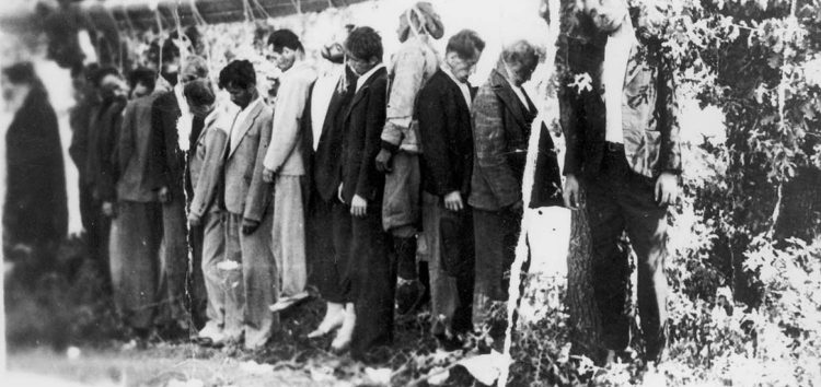 Ο απαγχονισμός των 15 Ελλήνων στην Κλαδοράχη στις 9 Αυγούστου 1943
