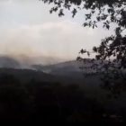 Σε ύφεση η πυρκαγιά που ξέσπασε στο Βροντερό (video)