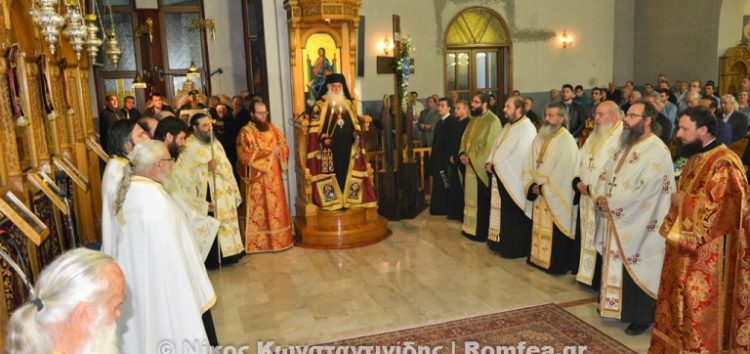 Πανηγυρικός Εσπερινός του Αγίου Αγαθαγγέλου στη Φλώρινα