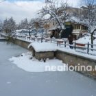 Η Φλώρινα μετά τη συνεχή χιονόπτωση – Πάγωσε μέχρι και ο ποταμός Σακουλέβας (pics)