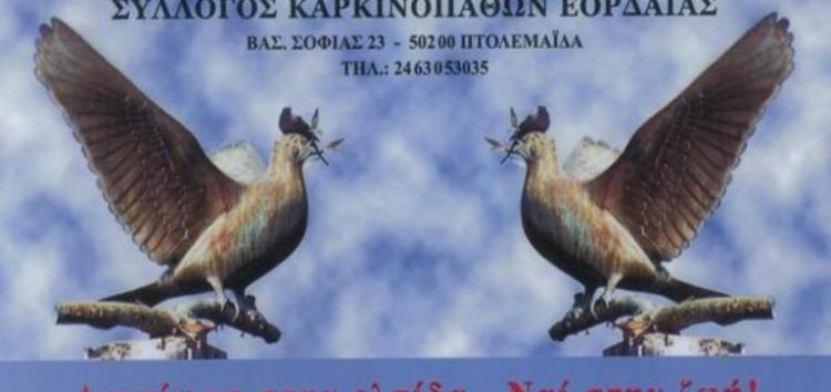 «Υγεία δεν είναι μόνο η απουσία ασθένειας»: 2ος εκπαιδευτικός κύκλος ομιλιών από τον Σύλλογο Καρκινοπαθών Εορδαίας