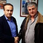 Συνάντηση του Γιάννη Αντωνιάδη με τον πρόεδρο του Συλλόγου Επισκευαστών Αυτοκινητιστών Φλώρινας Αναστάσιο Καραμήτσο