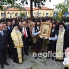 Η υποδοχή της Ιεράς Εικόνας της Παναγίας Σουμελά στη Λεβαία (video, pics)