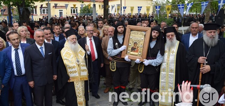 Η υποδοχή της Ιεράς Εικόνας της Παναγίας Σουμελά στη Λεβαία (video, pics)