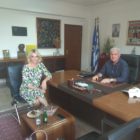 Επίσκεψη της βουλευτή Πέτης Πέρκας στο γραφείο του αντιπεριφερειάρχη Φλώρινας