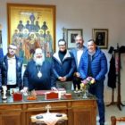 Επίσκεψη των μελών του Συλλόγου Φίλων Αγίου Όρους στον Μητροπολίτη