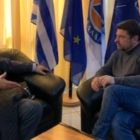 Συνάντηση του Γιάννη Αντωνιάδη με τον Γ.Γ. Πολιτικής Προστασίας