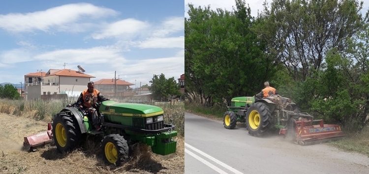 Καθαρισμός εξωτερικών χώρων – δημοτικών πάρκων από τον δήμο Αμυνταίου (pics)