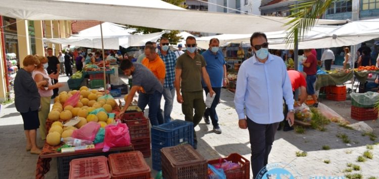 Τη λαϊκή αγορά επισκέφτηκε ο Δήμαρχος Φλώρινας Βασίλης Γιαννάκης (pics)