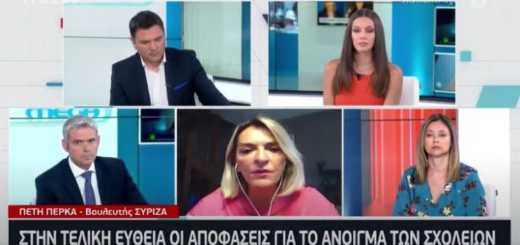 Π. Πέρκα: «Η κυβέρνηση λειτουργεί με τη μέθοδο ‘βλέποντας και κάνοντας’ χωρίς να υπάρχει σχεδιασμός» (video)