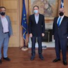 Συνάντηση του βουλευτή Γ. Αντωνιάδη με τον υπουργό Αγροτικής Ανάπτυξης και Τροφίμων Σπ. Λιβανό