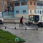 Πλύσιμο παραποτάμιων οδών στην πόλη της Φλώρινας