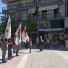 Η απεργιακή συγκέντρωση σωματείων και συλλόγων για την Εργατική Πρωτομαγιά στην κεντρική πλατεία της Φλώρινας (pics)