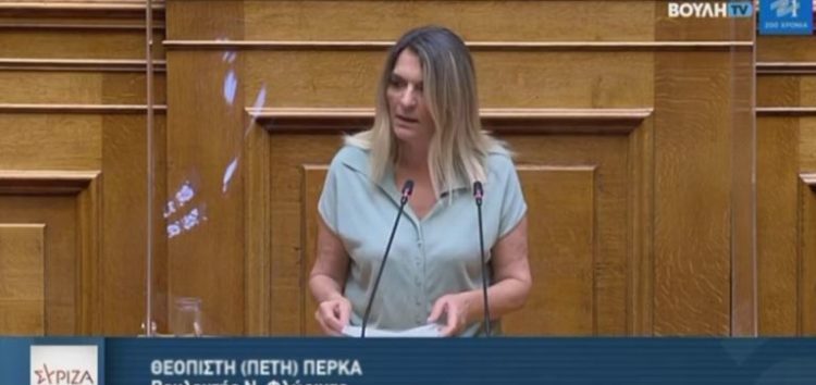 Π. Πέρκα: «Κλιματικός νόμος υπέρ του περιβάλλοντος, της δικαιοσύνης, της αλληλεγγύης και της συμμετοχής» (video)