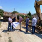 Το υπό εξέλιξη έργο κατασκευής εξωτερικού δικτύου αποχέτευσης Φιλώτα επισκέφτηκε ο δήμαρχος Αμυνταίου