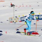 Τελευταία λαμπαδηδρόμος στην τελετή παράδοσης της Ολυμπιακής Φλόγας στο Καλλιμάρμαρο, η Φλωρινιώτισσα πρωταθλήτρια Χιονοδρομίας Παρασκευή Λαδοπούλου