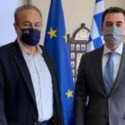 Συνάντηση του βουλευτή Γ. Αντωνιάδη με τον υπουργό Περιβάλλοντος και Ενέργειας Κ. Σκρέκα για το ορυχείο της Αχλάδας