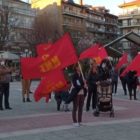 Η συγκέντρωση του ΚΚΕ στην κεντρική πλατεία της Φλώρινας