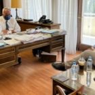 Συνάντηση του Γιάννη Αντωνιάδη με τον υπουργό Εσωτερικών Μ. Βορίδη και τον διευθυντή του Θ. Αθανασά