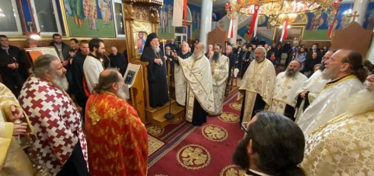 Εσπερινός στον Ιερό Ναό Αγίου Σπυρίδωνα Αχλάδας (video, pics)