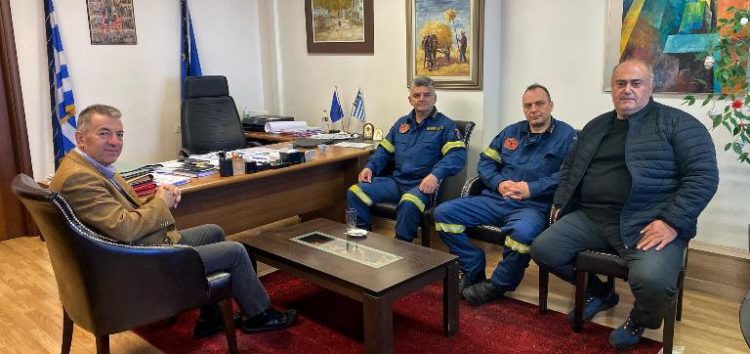 Επίσκεψη του νέου Διοικητή των Πυροσβεστικών Υπηρεσιών Νομού Κοζάνης στον Δήμαρχο Αμυνταίου