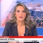 Η Πέτη Πέρκα στον ΣΚΑΪ: «Το συνέδριο πρέπει γίνει στην ώρα του και μέχρι τότε οι όποιες αποφάσεις να λαμβάνονται στα Όργανα του κόμματος» (video)