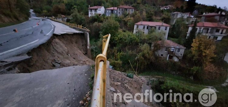 Προσωρινή απαγόρευση κυκλοφορίας για οχήματα άνω των 3,5 τόνων λόγω της κατολίσθησης στο Πισοδέρι