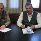 Υπογραφή σύμβασης έργου ανάπλασης μονοπατιού από τον Δήμαρχο Αμυνταίου Άνθιμο Μπιτάκη