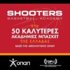 Για 2η τριετία η Ακαδημία μπάσκετ Shooters στο πρόγραμμα ΟΠΑΠ