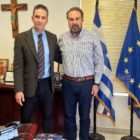 Συνάντηση του διευθυντή του καταστήματος Φλώρινας της Τράπεζας Πειραιώς με τον Δήμαρχο Φλώρινας