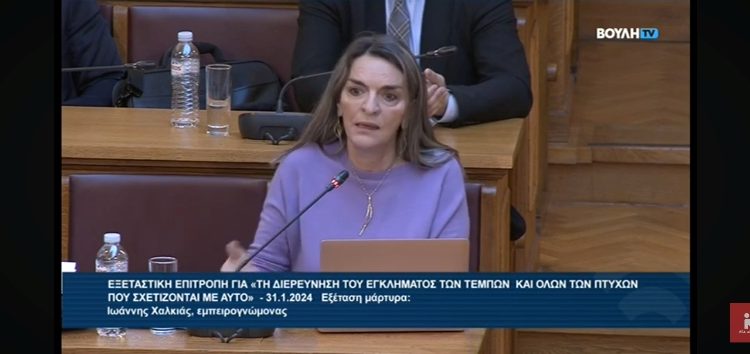 Πέτη Πέρκα: «Ο Πρόεδρος της Επιτροπής Γεραπετρίτη ‘γκρεμίζει’ το αφήγημα της κυβέρνησης για τα αίτια του δυστυχήματος των Τεμπών» (video)