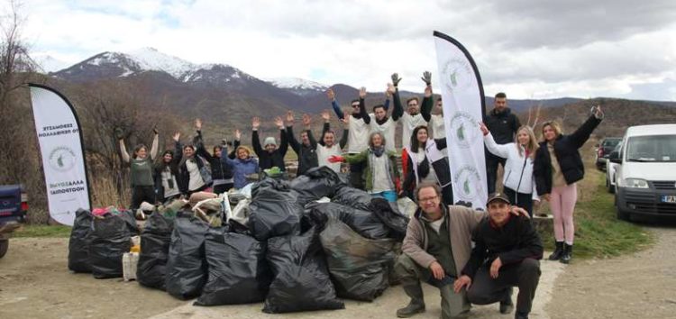 Εθελοντική δράση καθαρισμού στο ποτάμι του Αγίου Γερμανού – Λαιμού από την Εταιρία Προστασίας Πρεσπών σε συνεργασία με την εθελοντική ομάδα ‘Cleaningans’ και την υποστήριξη του Δήμου Πρεσπών