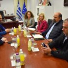 Συνάντηση του Δημάρχου Φλώρινας Βασίλη Γιαννάκη με τον Υφυπουργό Κλιματικής Κρίσης και Πολιτικής Προστασίας Χρήστο Τριαντόπουλο