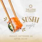 Sushi Night στο The Lynx Mountain Resort