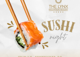 Sushi Night στο The Lynx Mountain Resort