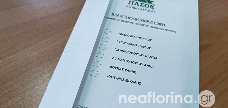 Πρωτιά Ανδρουλάκη και στην Π.Ε. Φλώρινας – Αναλυτικά τα αποτελέσματα των εκλογών στο ΠΑΣΟΚ