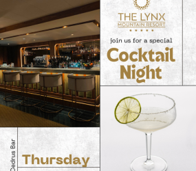 Cocktail night στο The Lynx Mountain Resort