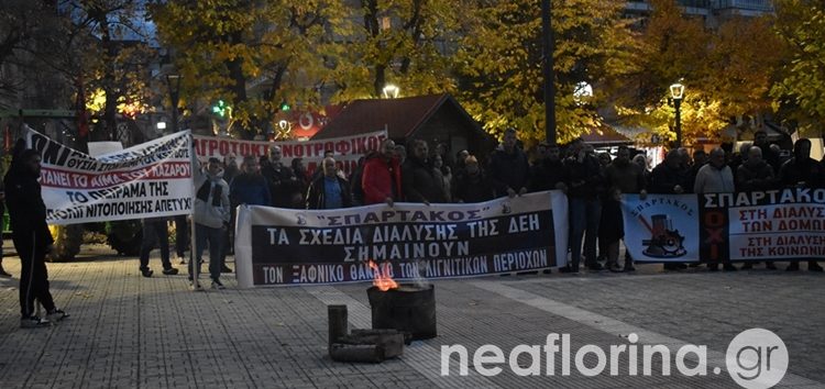 Η απεργιακή συγκέντρωση του Εργατικού Κέντρου Φλώρινας (video, pics)