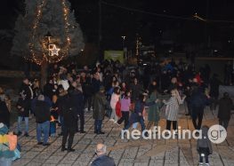 Άναψε το Χριστουγεννιάτικο Δέντρο στον Δήμο Πρεσπών (video, pics)