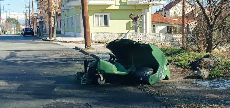 Δήμος Φλώρινας: Καταστροφή κάδων αποκομιδής από ρίψη στάχτης